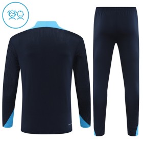 Chelsea Barn Trenings Collegegenser 2024-25 Kvart-Zip Svart